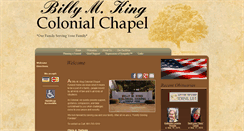 Desktop Screenshot of billymkingcolonialchapel.com